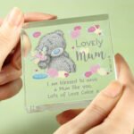 Personalised Me to You 'Lovely Mum' Crystal Glass Token - Image 2