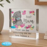 Personalised Me to You 'Lovely Mum' Crystal Glass Token - Image 3