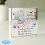 Personalised Me to You 'Wonderful Nan' Crystal Glass Token