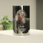 Personalised Any Occasion Photo Upload Smoked Glass LED Pillar Candle - Image 11