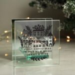 Personalised Any Messages Home Design Glass Tea Light Candle Holder - Image 3