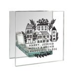 Personalised Any Messages Home Design Glass Tea Light Candle Holder - Image 4