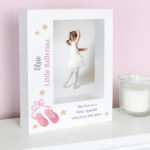 Personalised Swan Lake Ballet Shoes Motif 5x7 Portrait White Plastic Box Photo Frame - Image 4
