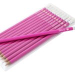 Personalised Name Only Flower Motif Pink Pencils (12 Pack) - Image 2