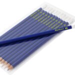 Personalised Name Only Alien Motif Blue Pencils (12 Pack) - Image 2