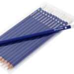Personalised Name Only Star Motif Blue Pencils (12 Pack) - Image 2