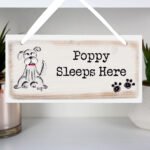 Personalised Scribble Dog Design Hanging Wooden Sign - Image 2