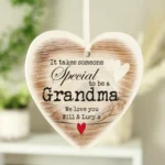Personalised 'It Takes Someone Special' Hanging Wooden Heart Shaped Decoration - Image 2