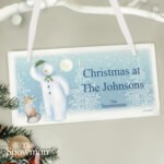 Personalised The Snowman Snow Wonder Hanging Wooden Christmas Sign - Image 3