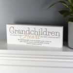Personalised 'Grandchildren Fill a Place In Your Heart' Wooden Mantel Decoration - Image 3