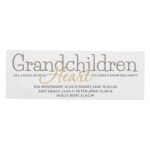 Personalised 'Grandchildren Fill a Place In Your Heart' Wooden Mantel Decoration - Image 4