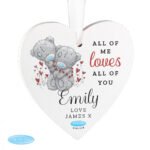 Personalised Me to You 'All of Me Loves All of You' Wooden Heart Decoration - Image 3