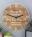 P1011F28 Personalised Any Message Wood Effect Wooden Wall Clock