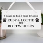 Personalised Dog Breed Paw Print Motif Hanging Wooden Sign - Image 3