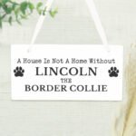 Personalised Dog Breed Paw Print Motif Hanging Wooden Sign - Image 4