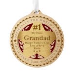 Personalised 'Officially The World's Best' Gold Medal Design Round Wooden Medal - Image 6