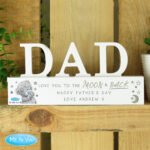 Personalised Me to You 'Love You To The Moon & Back' Wooden Dad Ornament