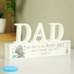Personalised Me to You 'Love You To The Moon & Back' Wooden Dad Ornament - Image 3