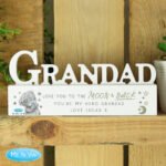 Personalised Me to You 'Love You To The Moon & Back' Wooden Grandad Ornament