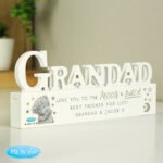 Personalised Me to You 'Love You To The Moon & Back' Wooden Grandad Ornament - Image 2