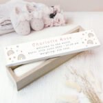Personalised Any Message Rainbows Design Wooden Certificate Holder - Image 2