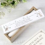 Personalised Any Message Woodland Animals Design Wooden Certificate Holder - Image 2