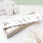 Personalised Any Message Woodland Animals Design Wooden Certificate Holder - Image 4