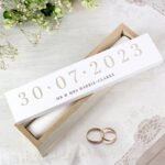 Personalised Special Date & Message Wooden Certificate Holder - Image 2