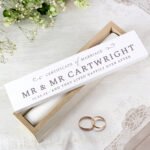 Personalised Any Message 'Certificate of Marriage' Wooden Certificate Holder - Image 2