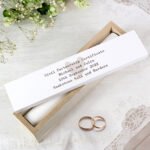 Personalised Any Message Heart Motif Wooden Certificate Holder - Image 3