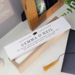 Personalised Any Message Graduation Wooden Certificate Holder