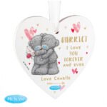 Personalised Me to You Hold You Forever Wooden Heart Decoration - Image 4