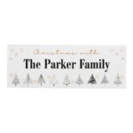 Personalised Christmas Tree Design Wooden Mantel Decoration - Image 5