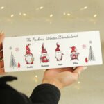 Personalised Gonk Family Design Christmas Wooden Mantel Decoration - Image 2