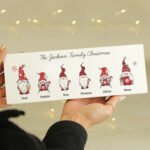 Personalised Gonk Family Design Christmas Wooden Mantel Decoration - Image 3