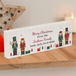 Personalised Christmas Nutcracker Design Wooden Mantel Decoration - Image 5