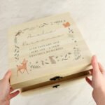 Personalised Woodland Animals Design Large Wooden Keepsake Box - Image 2