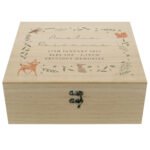 Personalised Woodland Animals Design Large Wooden Keepsake Box - Image 5