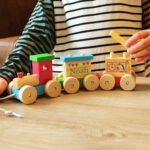 Personalised Children’s Circus Animals Colourful Wooden Toy Train - Image 8