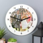 Personalised Photo Upload Round Wooden Wall Clock