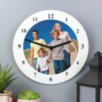 Personalised Photo Upload Round Wooden Wall Clock - Image 4