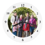 Personalised Photo Upload Round Wooden Wall Clock - Image 5
