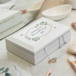Personalised Botanical Butterfly Design White Wooden Jewellery Box - Image 4