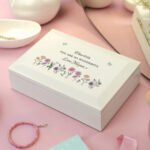 Personalised Wild Flowers Design White Wooden Jewellery Box - Image 3