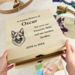 Personalised Dog Breed Design Memorial Large Wooden Keepsake Box - Image 4