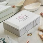 Personalised Butterflies Design Big Initial White Wooden Jewellery Box - Image 4