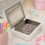 Personalised Children's Princess Ballerina Design White Wooden Jewellery Box - Image 2