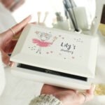 Personalised Children's Princess Ballerina Design White Wooden Jewellery Box - Image 4