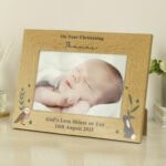 Personalised Woodland Animals Design 6x4 Landscape Oak Finish Photo Frame - Image 3