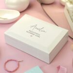 Personalised Name & Message Heart Motif White Wooden Jewellery Box - Image 5